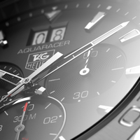 TAG Heuer Aquaracer Calibre 16 Automatic Mens Black Steel Chronograph