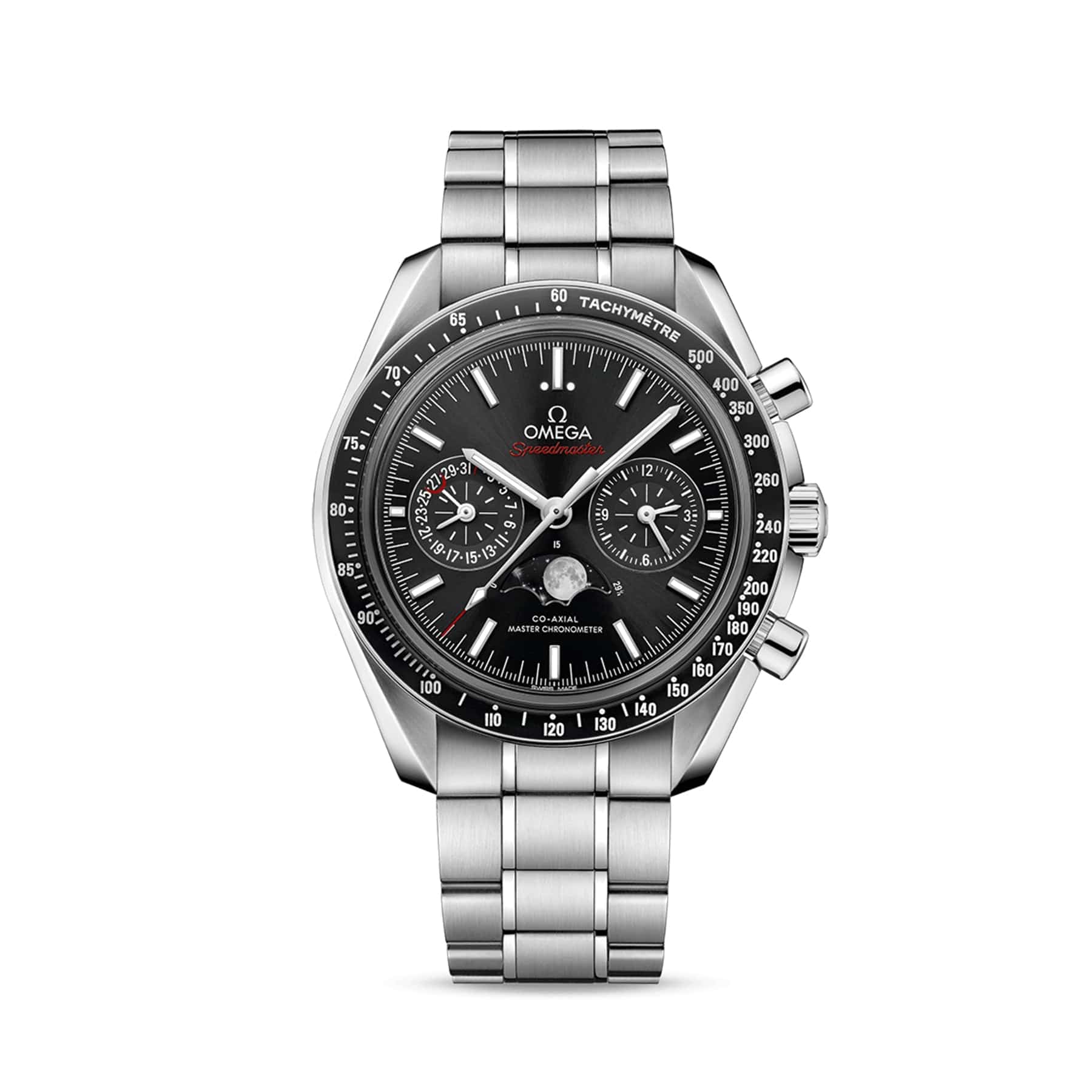 OMEGA Speedmaster Moonphase Co-Axial Master Chronometer Moonphase Chronograph 44.25mm 304.30.44.30.01.001