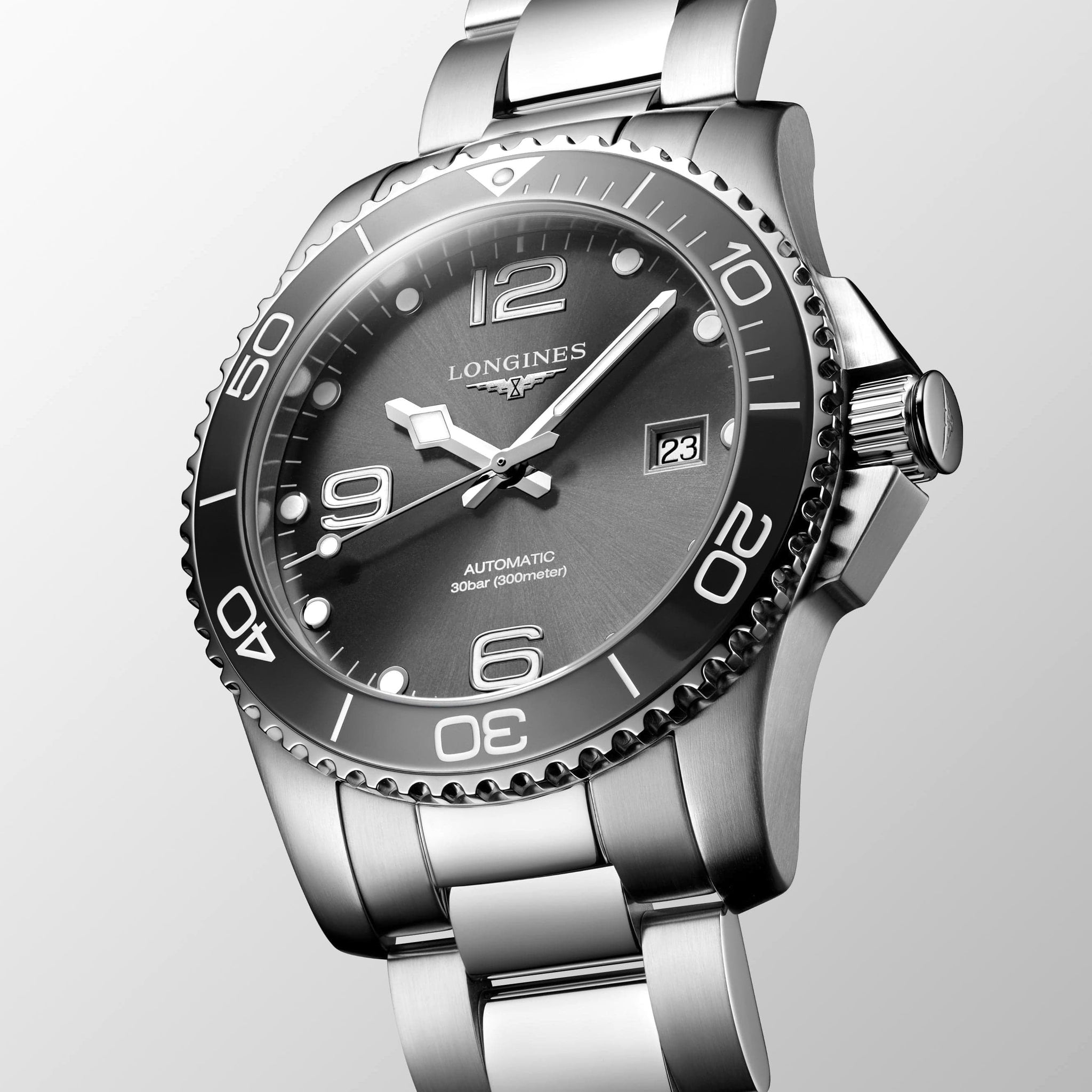 pomp is genoeg Sympathiek Longines HydroConquest 41mm Stainless Steel/Ceramic Automatic – Long's  Jewelers