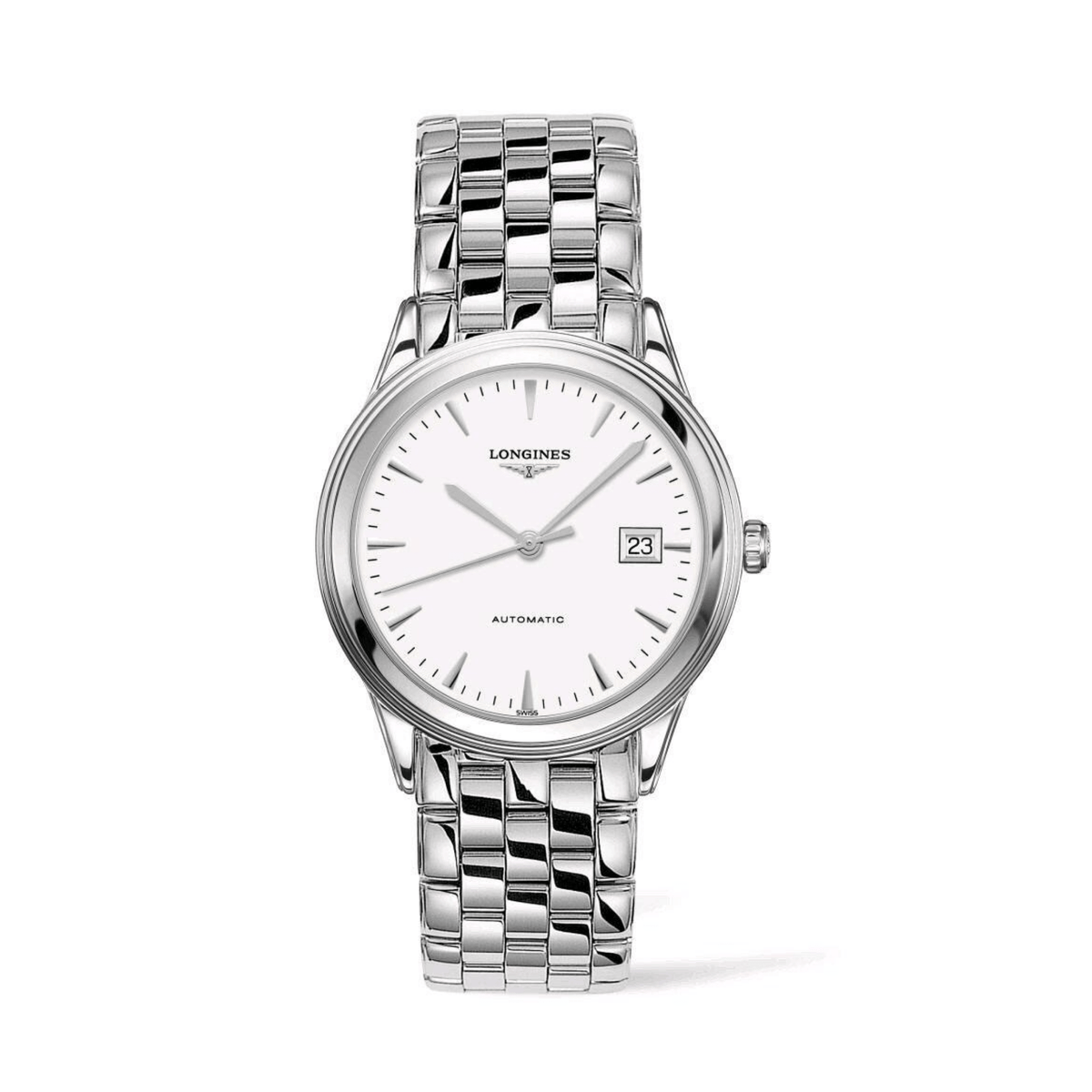 Longines Flagship Automatic Stainless Steel White Dial Watch L4.974.4.12.6