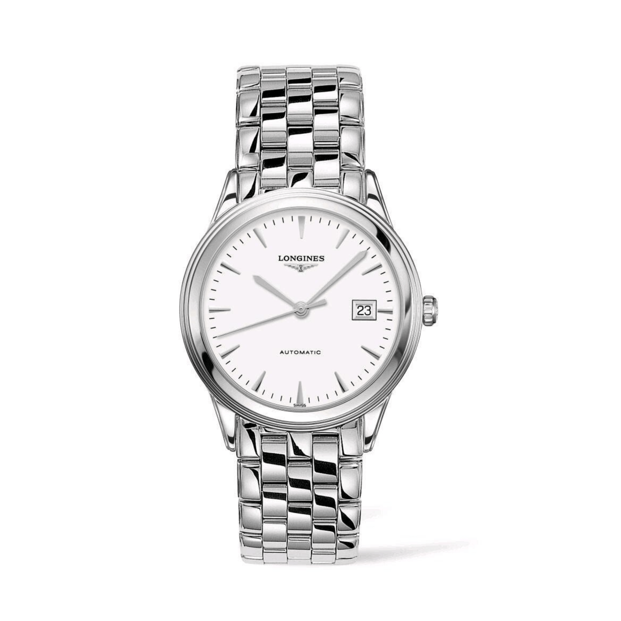 Longines Flagship Automatic Stainless Steel White Dial Watch L4.974.4.12.6