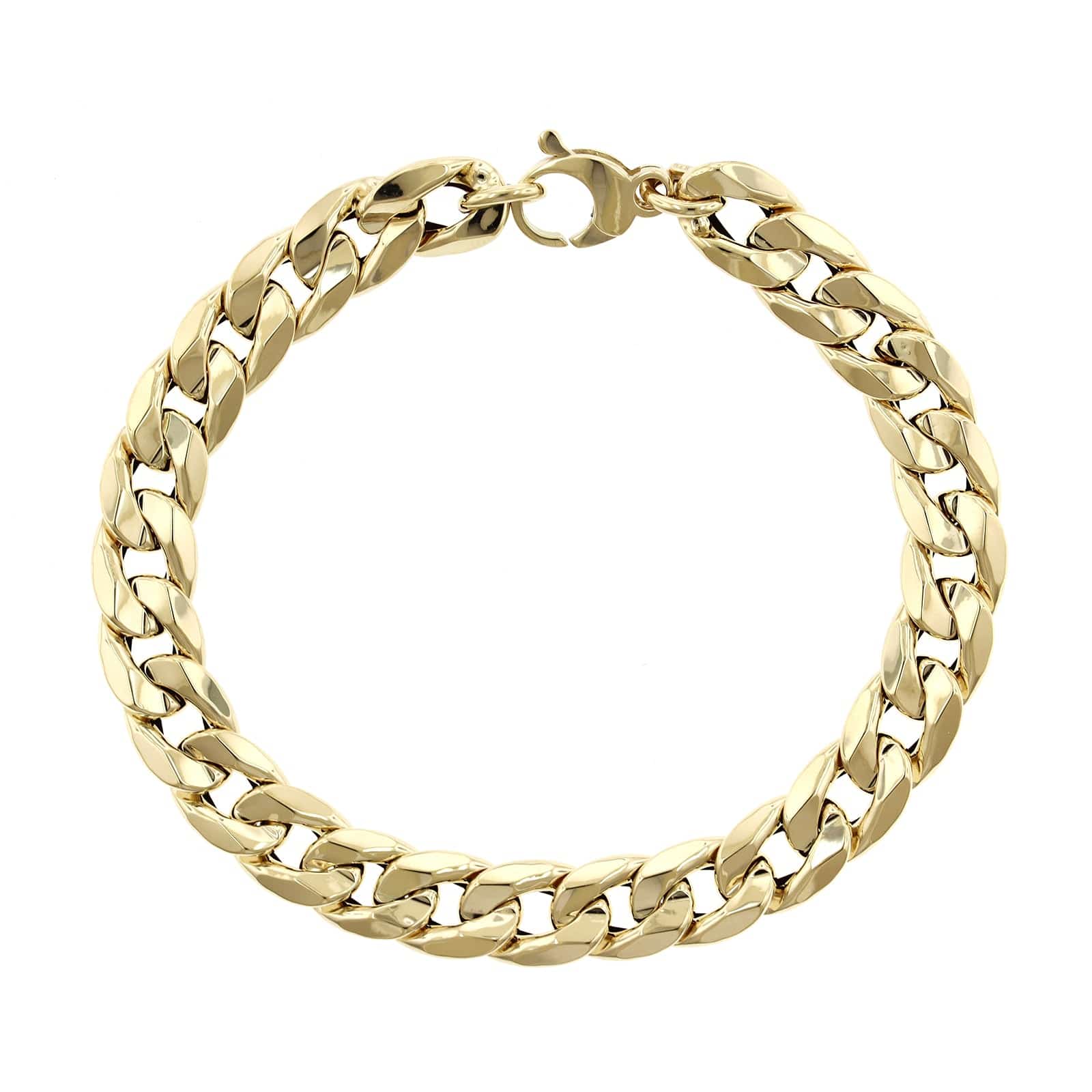 14K Yellow Gold Cuban Chain Bracelet