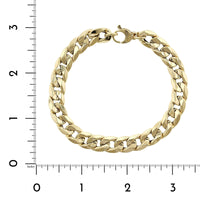 14K Yellow Gold Cuban Chain Bracelet