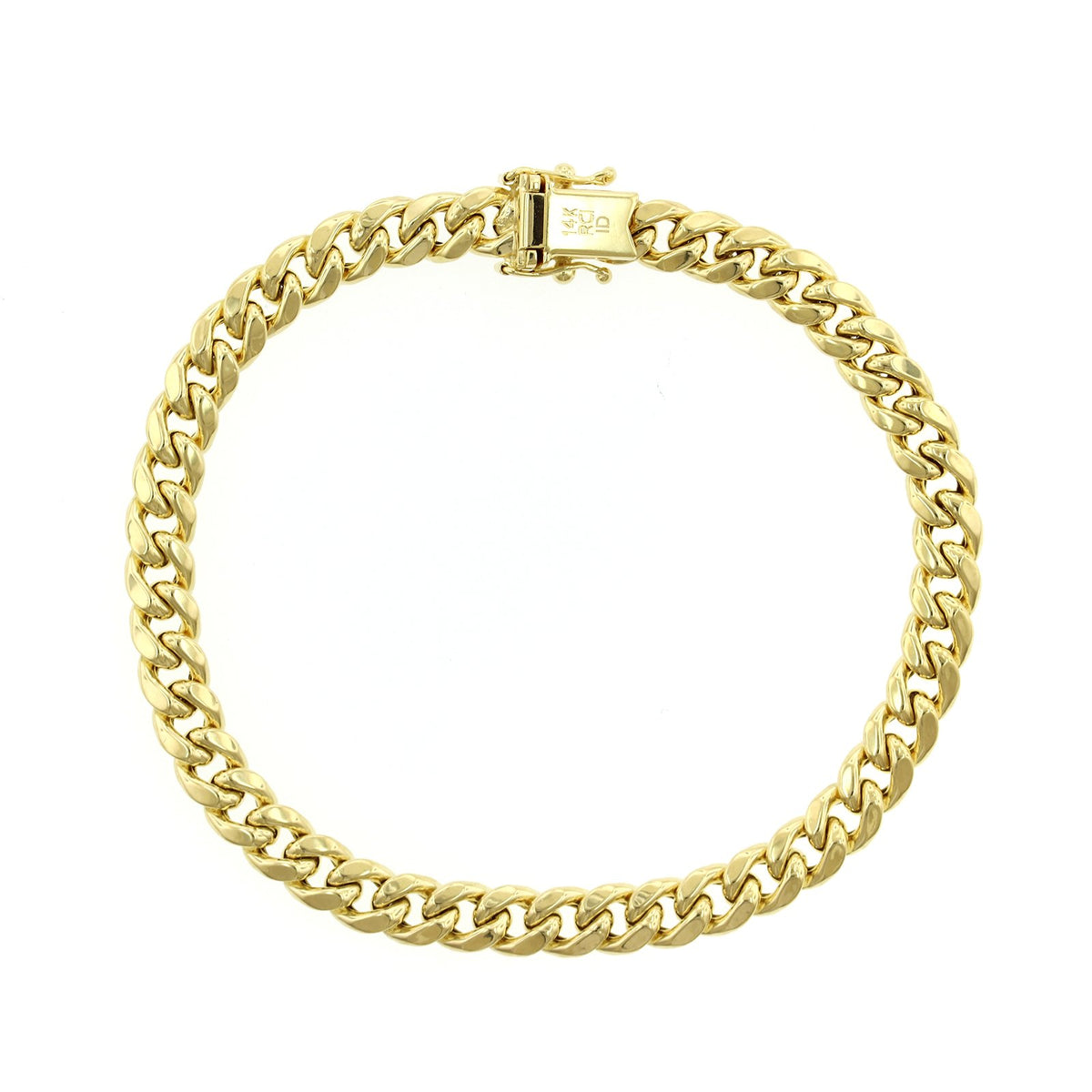 14K Yellow Gold Curb Link Bracelet