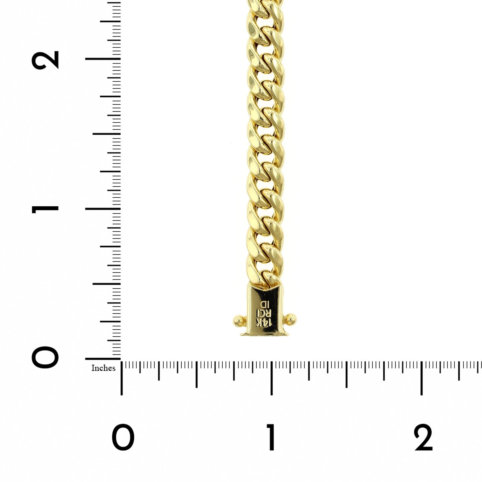 14K Yellow Gold Curb Link Bracelet