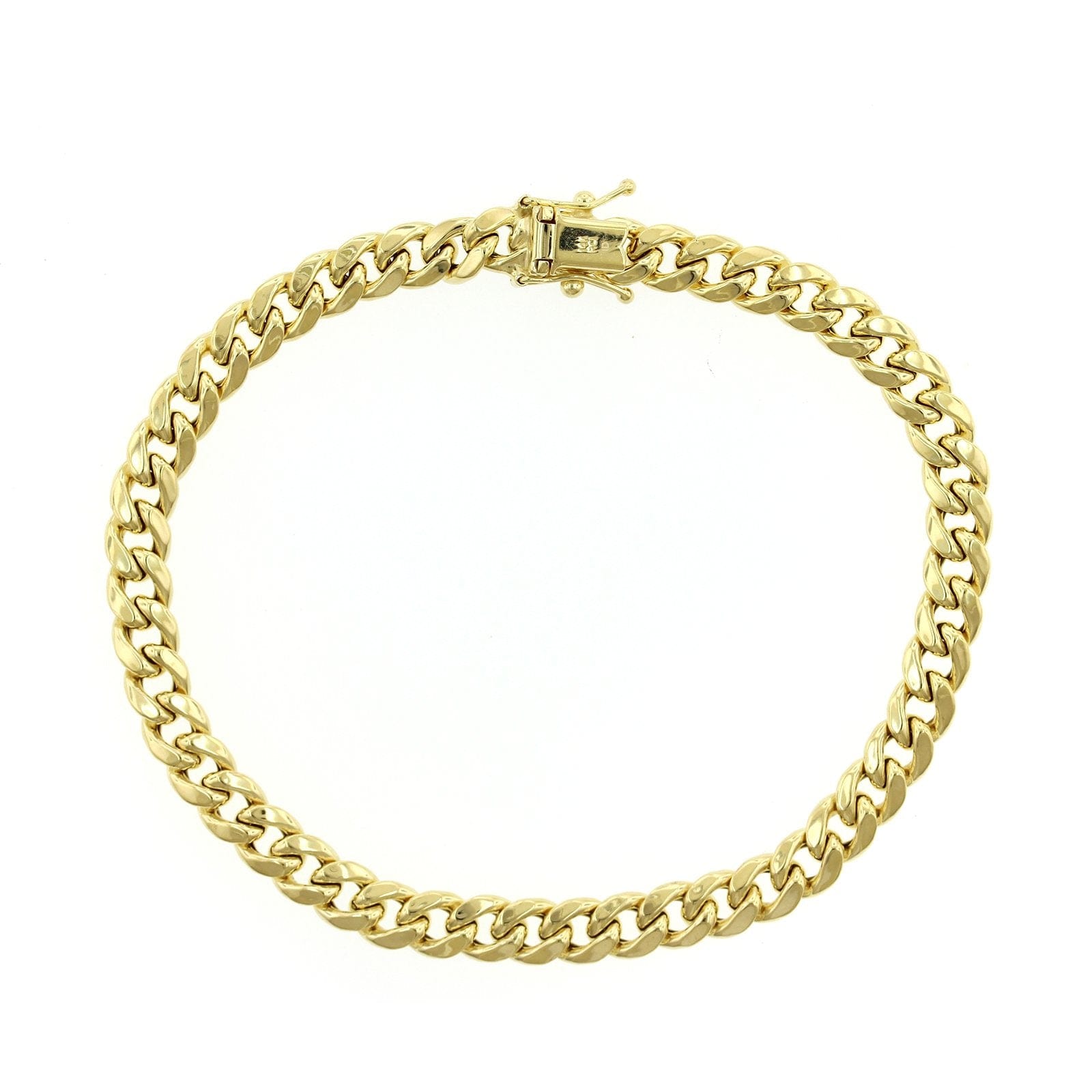 14K Yellow Gold Curb Link Bracelet