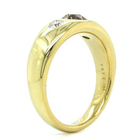 18K Yellow Gold 3 Stone Old Mine Cut Diamond Ring, 18k yellow gold, Long's Jewelers