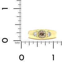 18K Yellow Gold 3 Stone Old Mine Cut Diamond Ring, 18k yellow gold, Long's Jewelers