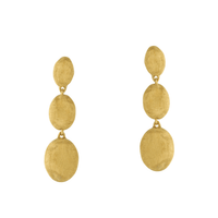 Marco Bicego Siviglia 18K Yellow Gold 3 Bean Drop Earrings