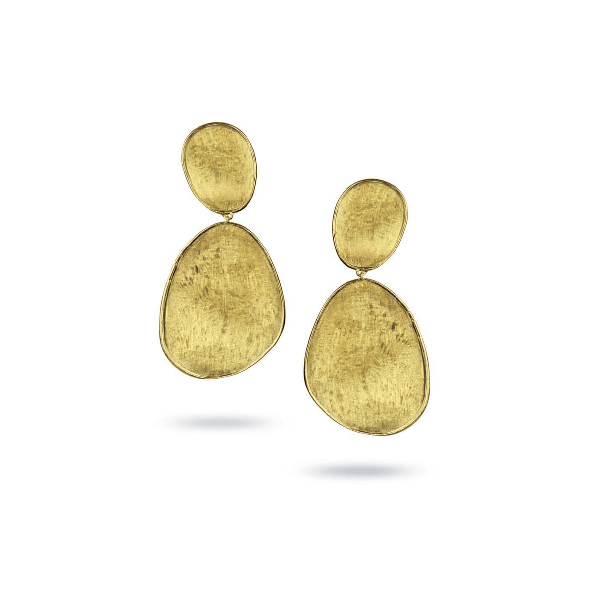 Marco Bicego Lunaria 18K Yellow Gold Large Double Drop Earrings
