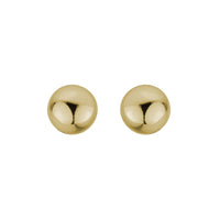14K Yellow Gold Ball Stud Earrings