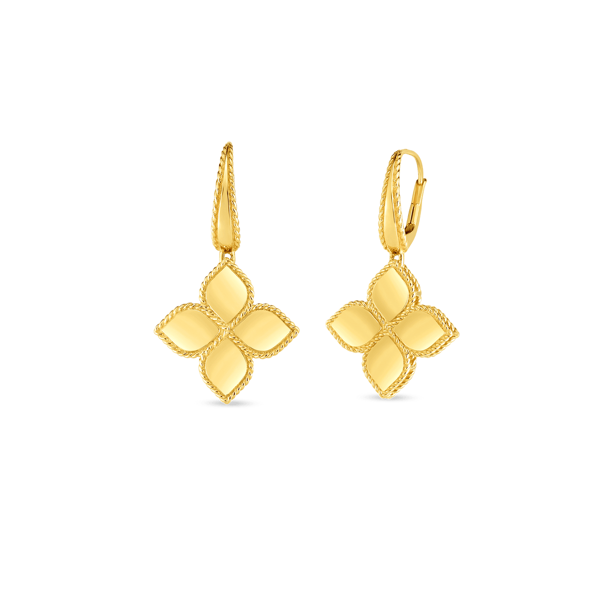 Roberto Coin 18K Yellow Gold Flower Earrings