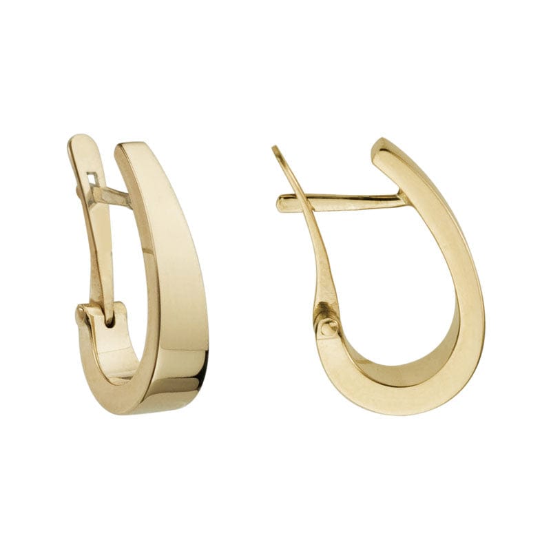 14K Yellow Gold Hoop Earrings