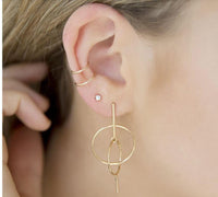 14K Yellow Gold Ear Cuff