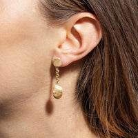 Marco Bicego Siviglia 18K Yellow Gold Oval Drop Earrings