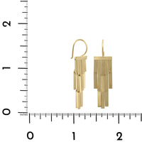 18K Yellow Gold Rainfall Drop Earrings