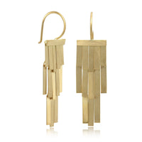 18K Yellow Gold Rainfall Drop Earrings