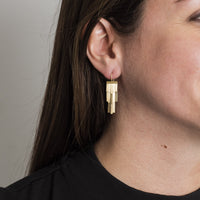 18K Yellow Gold Rainfall Drop Earrings