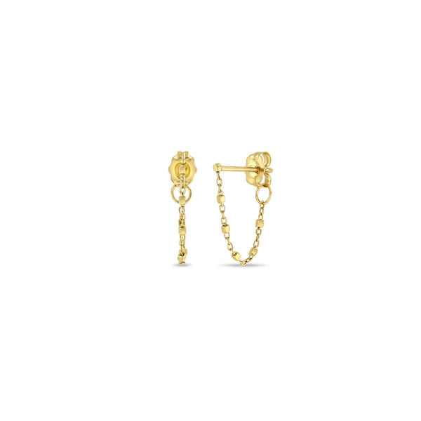 14K Yellow Gold Chain Drop Earrings, 14k yellow gold, Long's Jewelers