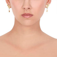18K Yellow Gold Python Climber Earrings, 18k yellow gold, Long's Jewelers