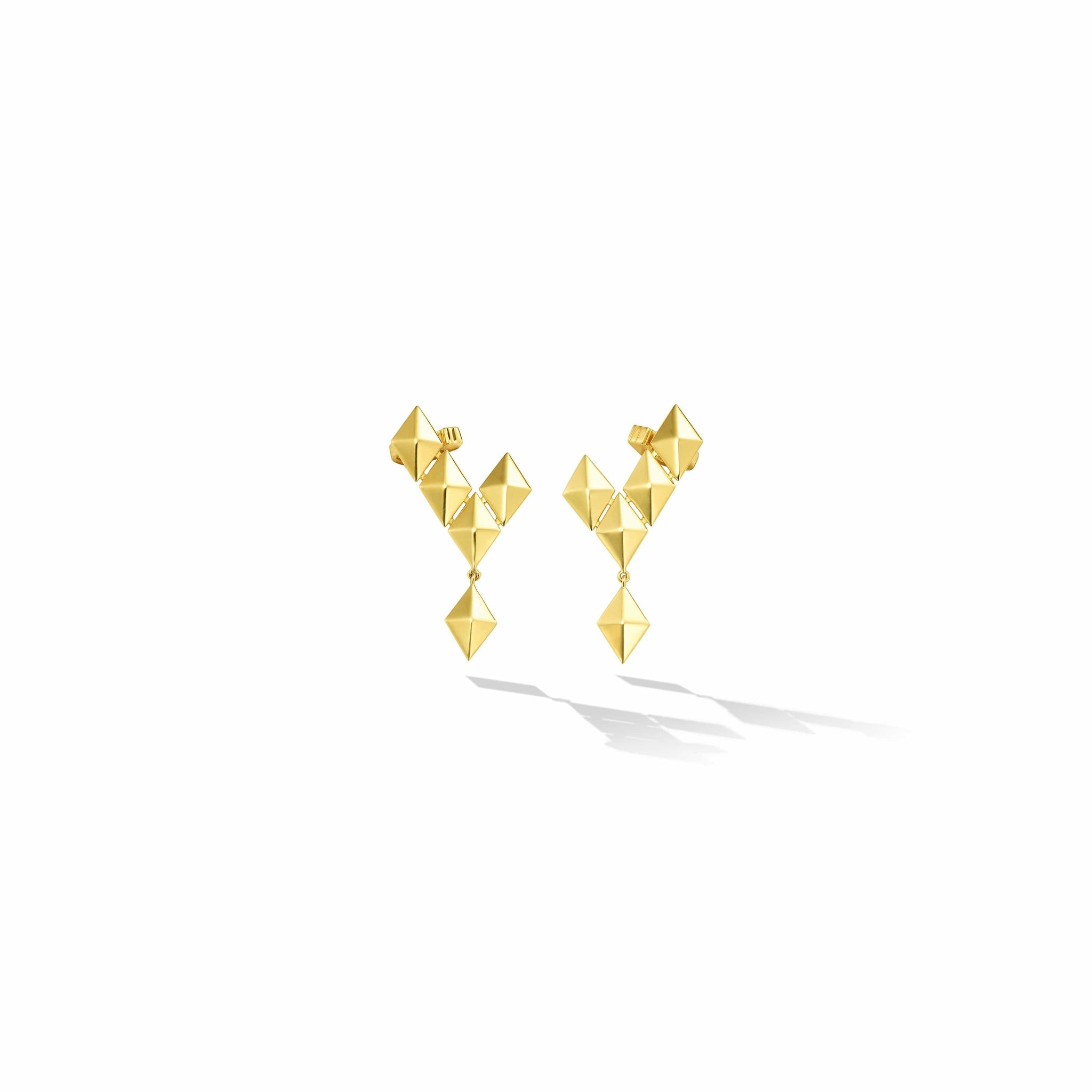 18K Yellow Gold Python Climber Earrings, 18k yellow gold, Long's Jewelers