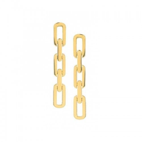 Roberto Coin 18K Yellow Gold Paperclip Drop Earrings