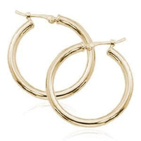 14K Yellow Gold Hoop Earrings
