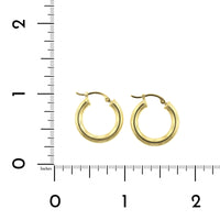 14K Yellow Gold Small Hoop Earrings