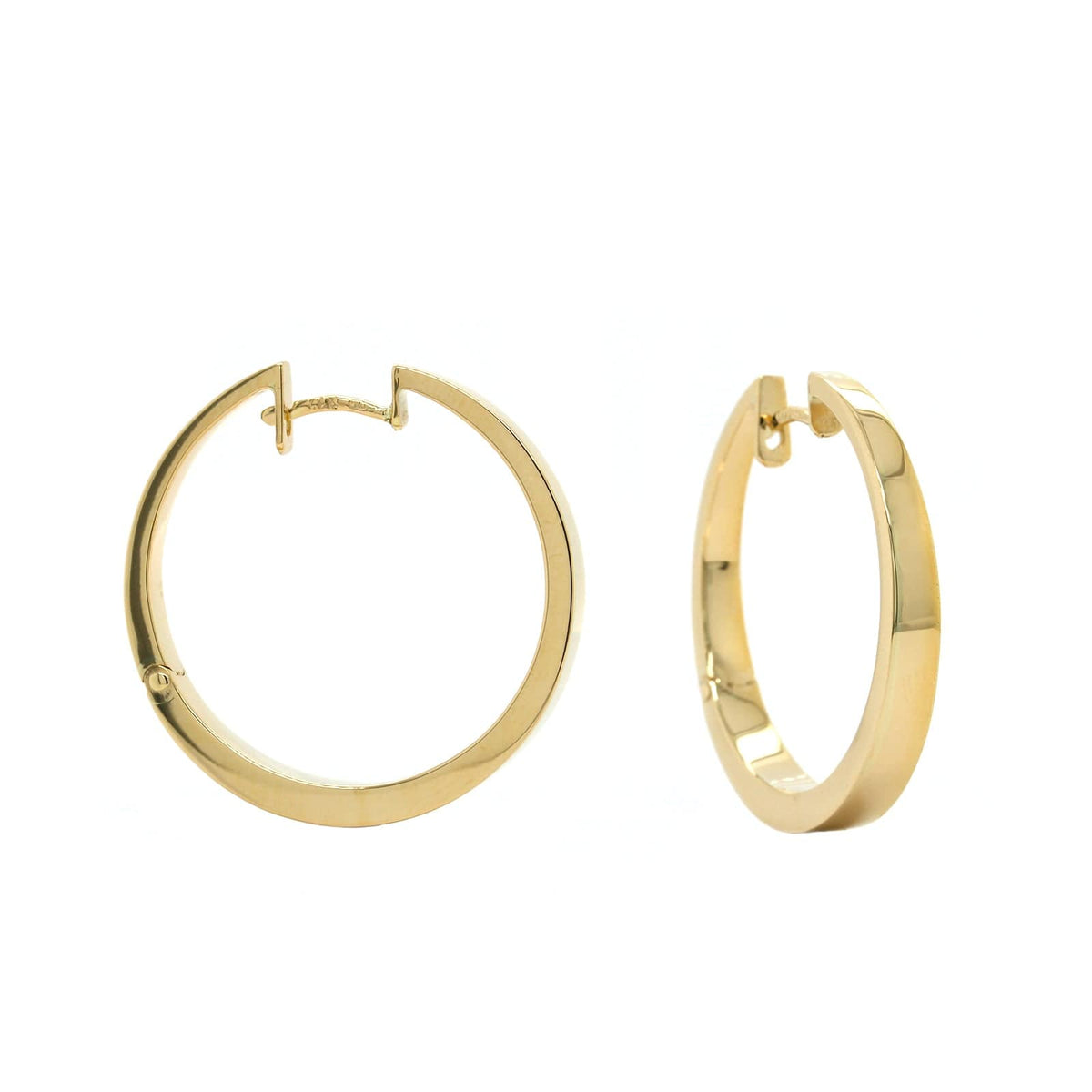 14K Yellow Gold Hoop Earrings
