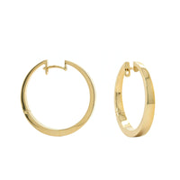 14K Yellow Gold Hoop Earrings