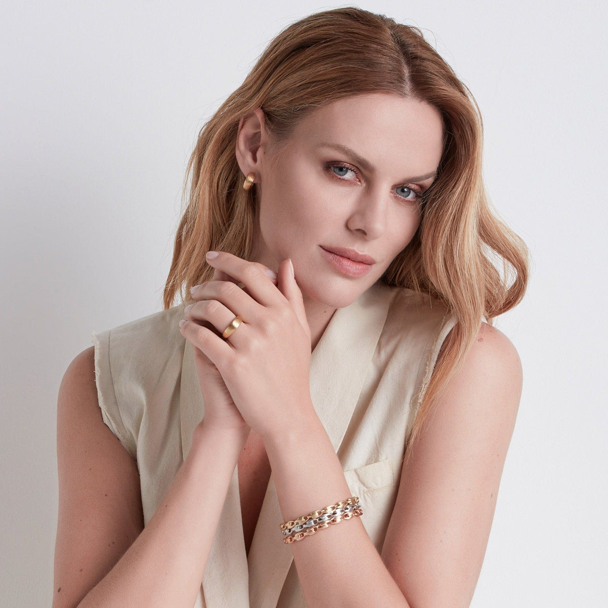 Marco Bicego Lucia 18K Yellow Gold Hoop Earrings