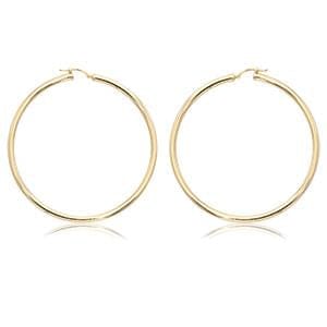 14K Yellow Gold Hoop Earrings