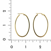 Roberto Coin 18K Yellow Gold Oval Hoop Earrings