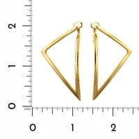 Roberto Coin 18K Yellow Gold Triangle Hoop Earrings