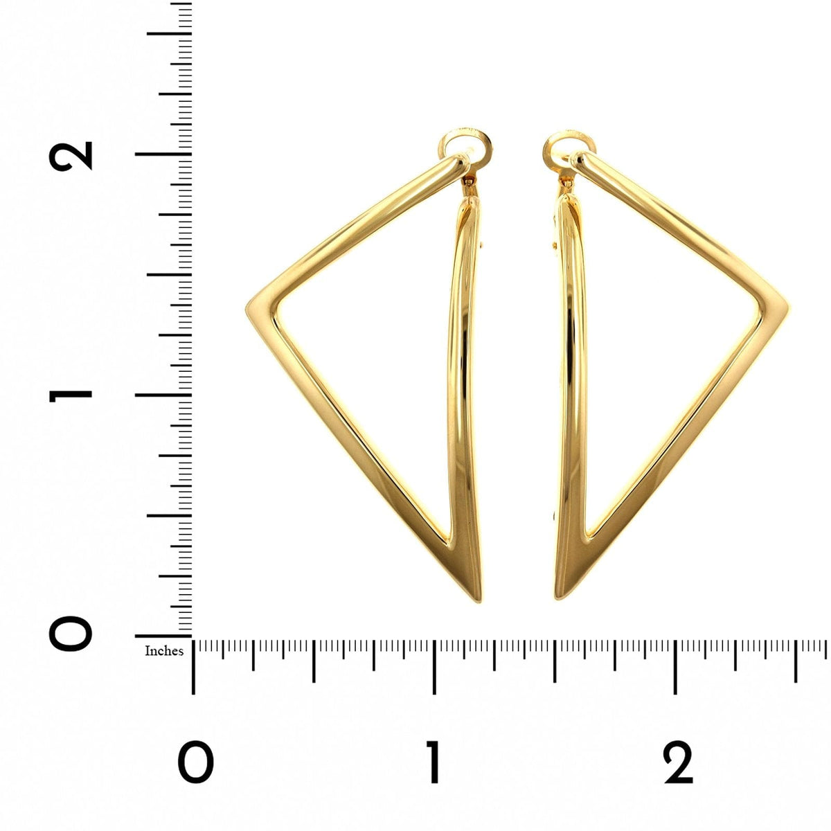 Roberto Coin 18K Yellow Gold Triangle Hoop Earrings