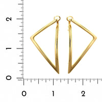 Roberto Coin 18K Yellow Gold Triangle Hoop Earrings