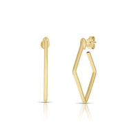 Roberto Coin 18K Yellow Gold Square Hoop Earrings