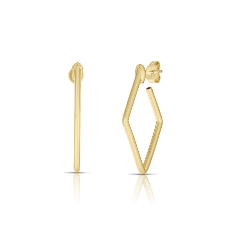 Roberto Coin 18K Yellow Gold Square Hoop Earrings