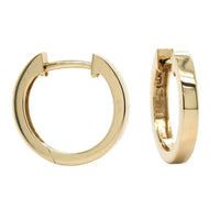 14K Yellow Gold Square Huggie Earrings, 14k yellow gold, Long's Jewelers