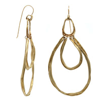 10K Yellow Gold Spider Multi Drop Hoop Earrings, 10k yellow gold, Long's Jewelers