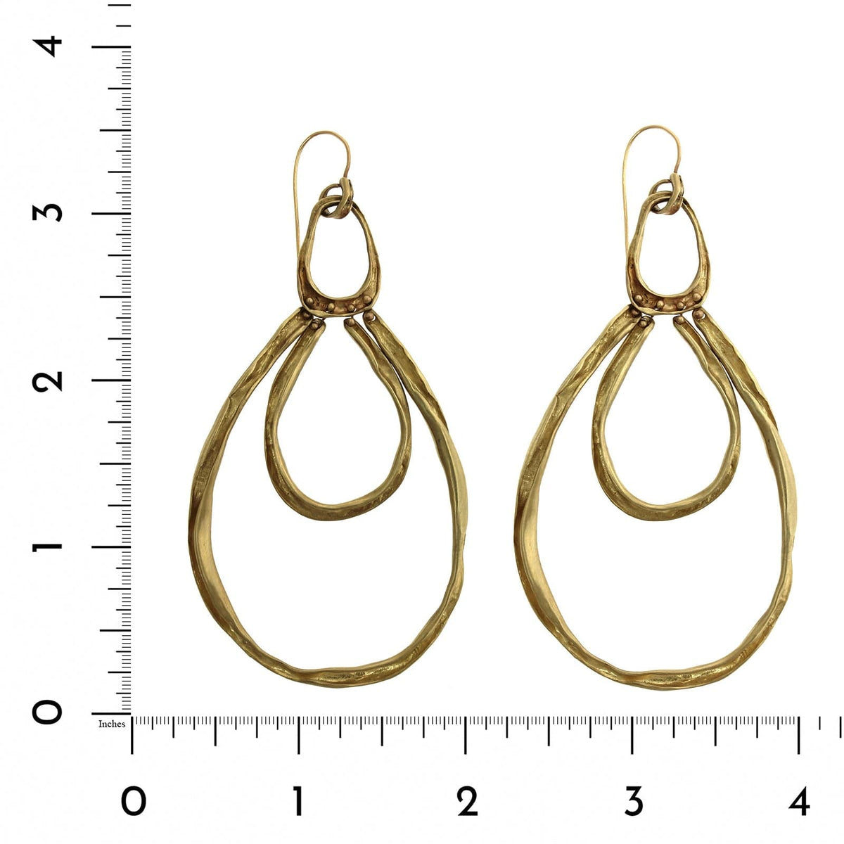 10K Yellow Gold Spider Multi Drop Hoop Earrings, 10k yellow gold, Long's Jewelers