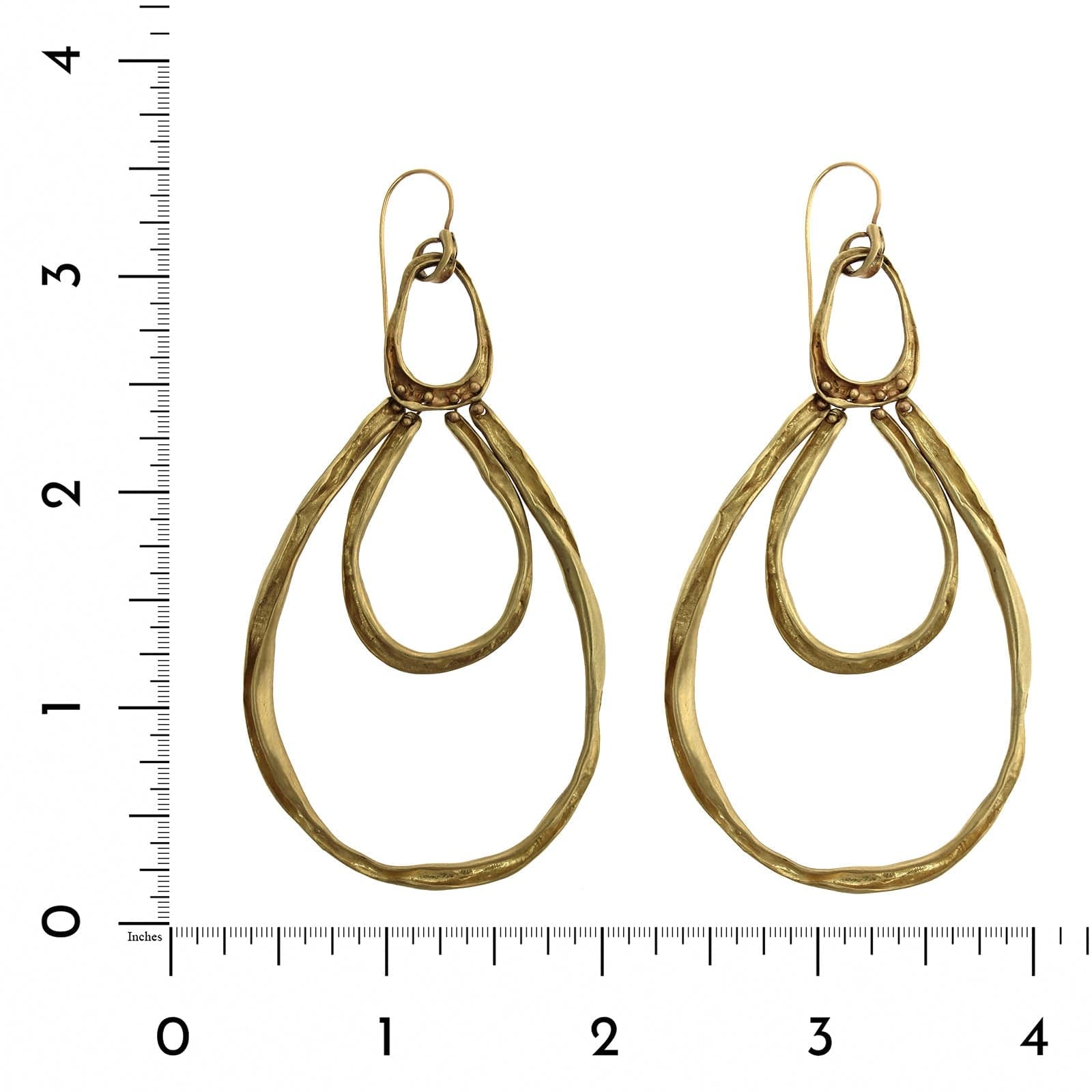 10K Yellow Gold Spider Multi Drop Hoop Earrings, 10k yellow gold, Long's Jewelers