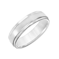 Platinum Polish Edges Satin Center Band