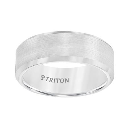 Tungsten Band with Satin Finish Center Polished Edges