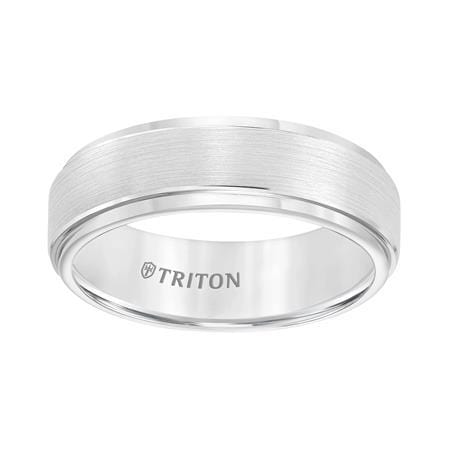 Tungsten Band with Satin Center