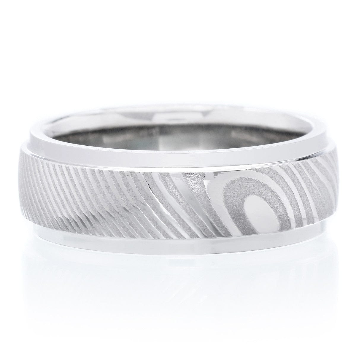 Stainless Steel 7mm Band with Stepped Sides 