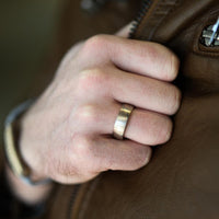 14K Rose and White Gold Palladium with Silver Band