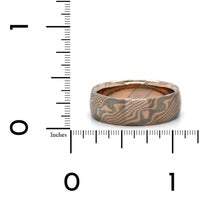 14K Rose and White Gold Palladium with Silver Band