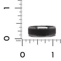 Grey Tantalum Band with A Swirl Finish and High Polished Edges