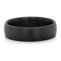 Tantalum Domed Band with Satin Finish